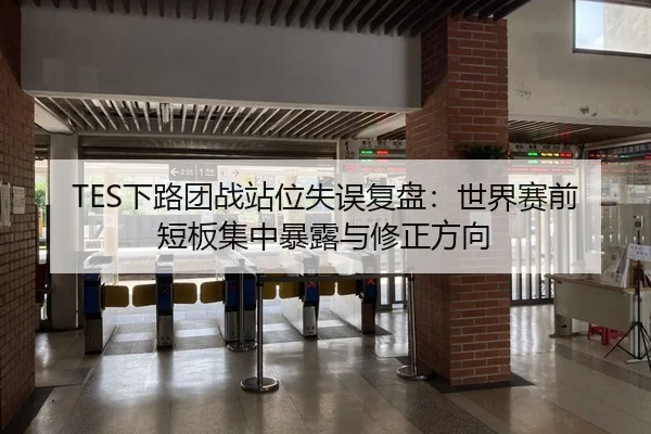 TES下路团战站位失误复盘：世界赛前短板集中暴露与修正方向
