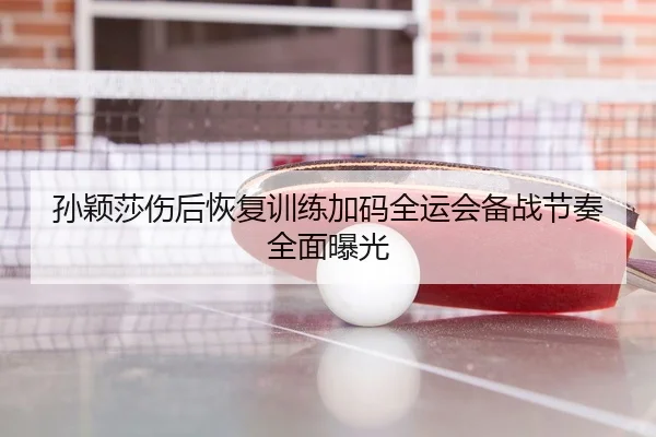 孙颖莎伤后恢复训练加码全运会备战节奏全面曝光